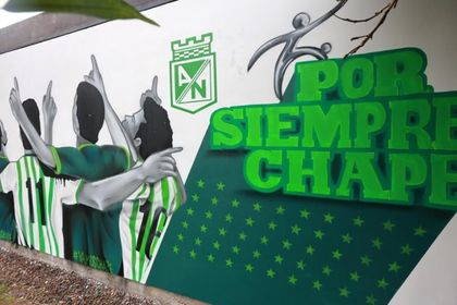 Imagen de El Atlético Nacional desvela un mural en su sede deportiva en homenaje al Chapecoense