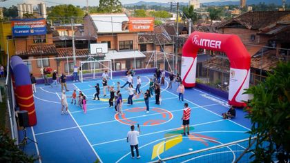 Imagen de  Rionegro ya tiene siete placas polideportivas renovadas